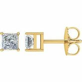 SI&#8322;-SI&#8323; G-H Princess-Cut Diamond Friction Post Stud Earrings