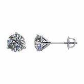 SI&#8322;-SI&#8323; G-H Diamond & Platinum Threaded Post Stud Earrings