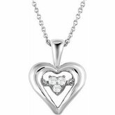 Mystara Diamonds&trade; Heart Necklace