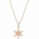 Snowflake Necklace or Pendant