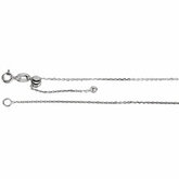 Sterling Silver Adjustable Cable Chain .75mm