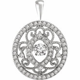 Mystara® Diamonds Vintage-Inspired Pendant