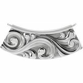 Scroll Curved Bar Necklace or Center