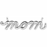 Petite Mom Script Necklace or Center