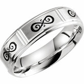 Celtic-Inspired 6mm Infinity Pattern Band