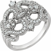 Diamond Vintage-Style Ring