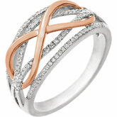 Diamond Infinty-Style Ring