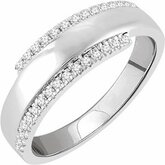 Accented Bypass Ring