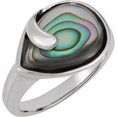 Genuine Abalone Ring
